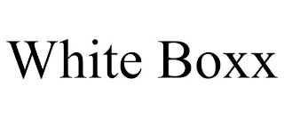 WHITE BOXX