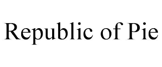 REPUBLIC OF PIE