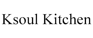 KSOUL KITCHEN