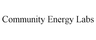 COMMUNITY ENERGY LABS