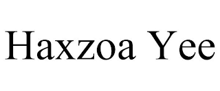 HAXZOA YEE