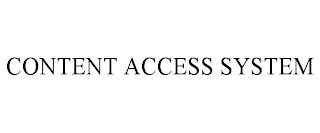 CONTENT ACCESS SYSTEM