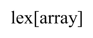 LEX[ARRAY]