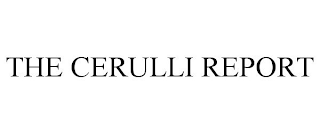 THE CERULLI REPORT