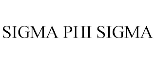 SIGMA PHI SIGMA