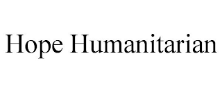 HOPE HUMANITARIAN