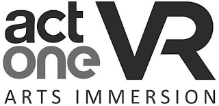 ACT ONE VR ARTS IMMERSION