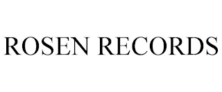 ROSEN RECORDS