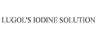 LUGOL'S IODINE SOLUTION