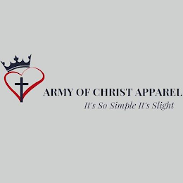 ARMY OF CHRIST APPAREL IT'S SO SIMPLE IT'S SLIGHT