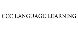 CCC LANGUAGE LEARNING