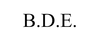 B.D.E.