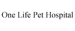 ONE LIFE PET HOSPITAL