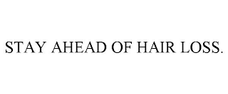 STAY AHEAD OF HAIR LOSS.