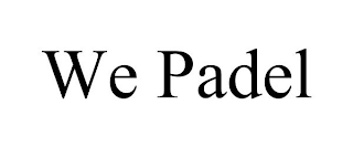 WE PADEL