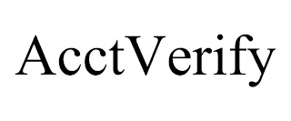 ACCTVERIFY