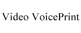 VIDEO VOICEPRINT