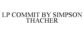 LP COMMIT BY SIMPSON THACHER