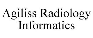 AGILISS RADIOLOGY INFORMATICS