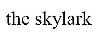 THE SKYLARK