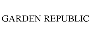 GARDEN REPUBLIC