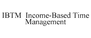 IBTM INCOME-BASED TIME MANAGEMENT