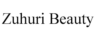 ZUHURI BEAUTY trademark