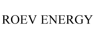 ROEV ENERGY