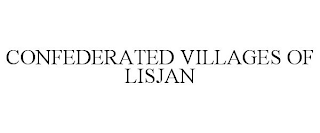 CONFEDERATED VILLAGES OF LISJAN