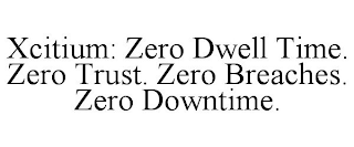 XCITIUM: ZERO DWELL TIME. ZERO TRUST. ZERO BREACHES. ZERO DOWNTIME.