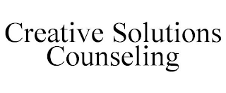 CREATIVE SOLUTIONS COUNSELING