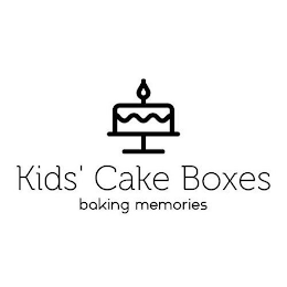 KIDS' CAKE BOXES BAKING MEMORIES