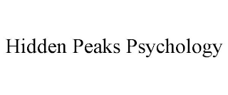 HIDDEN PEAKS PSYCHOLOGY