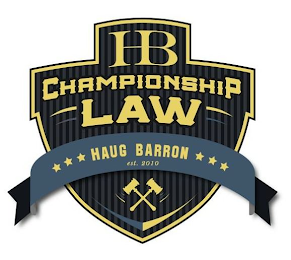 HB CHAMPIONSHIP LAW HAUG BARRON EST. 2010