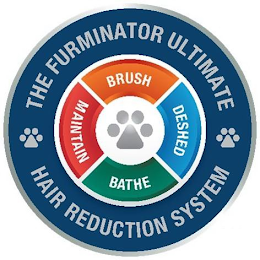 THE FURMINATOR ULTIMATE HAIR REDUCTION SYSTEM BRUSH DESHED BATHE MAINTAIN