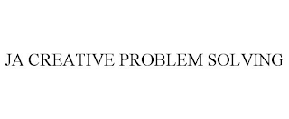 JA CREATIVE PROBLEM SOLVING