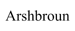 ARSHBROUN