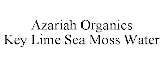 AZARIAH ORGANICS KEY LIME SEA MOSS WATER