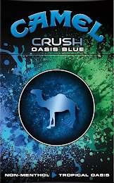 CAMEL CRUSH OASIS BLUE NON-MENTHOL TROPICAL OASIS