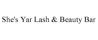 SHE'S YAR LASH & BEAUTY BAR