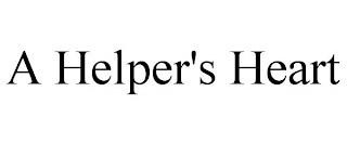 A HELPER'S HEART