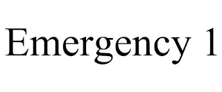 EMERGENCY 1