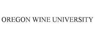 OREGON WINE UNIVERSITY