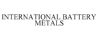 INTERNATIONAL BATTERY METALS