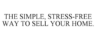 THE SIMPLE, STRESS-FREE WAY TO SELL YOUR HOME.