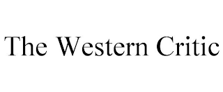 THE WESTERN CRITIC