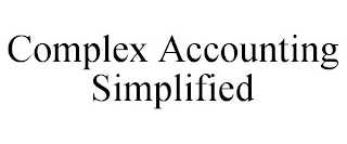 COMPLEX ACCOUNTING SIMPLIFIED