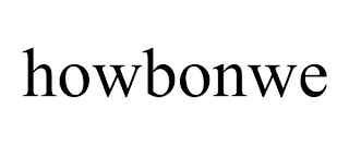 HOWBONWE