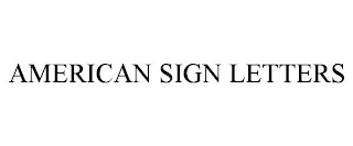 AMERICAN SIGN LETTERS