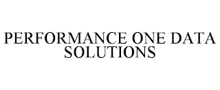 PERFORMANCE ONE DATA SOLUTIONS